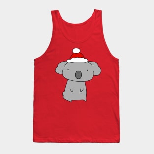 Santa Hat Koala Tank Top